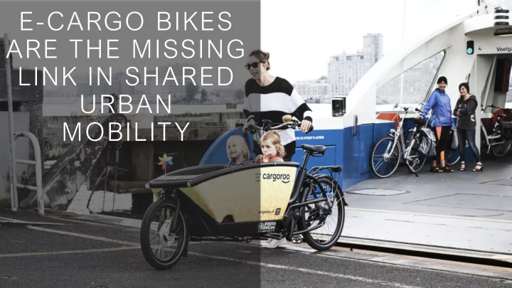 e cargo bikes