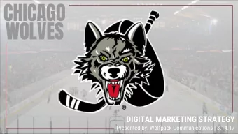 CHICAGO  WOLVES  DIGITAL MARKETING STRATEGY  Presented by: Wolfpack Communications | 3.14.17