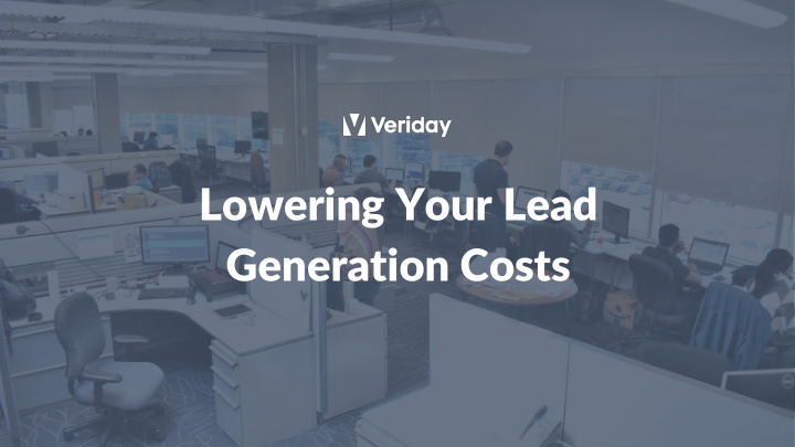 lowering your lead generation costs
