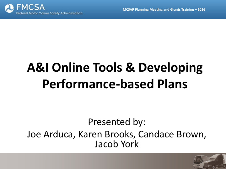 a i online tools developing performance based plans