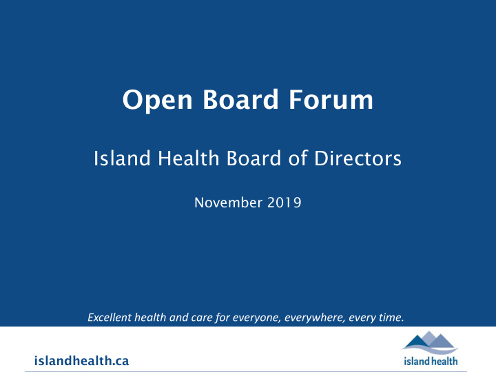 open board forum