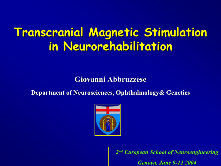 transcranial magnetic stimulation magnetic stimulation