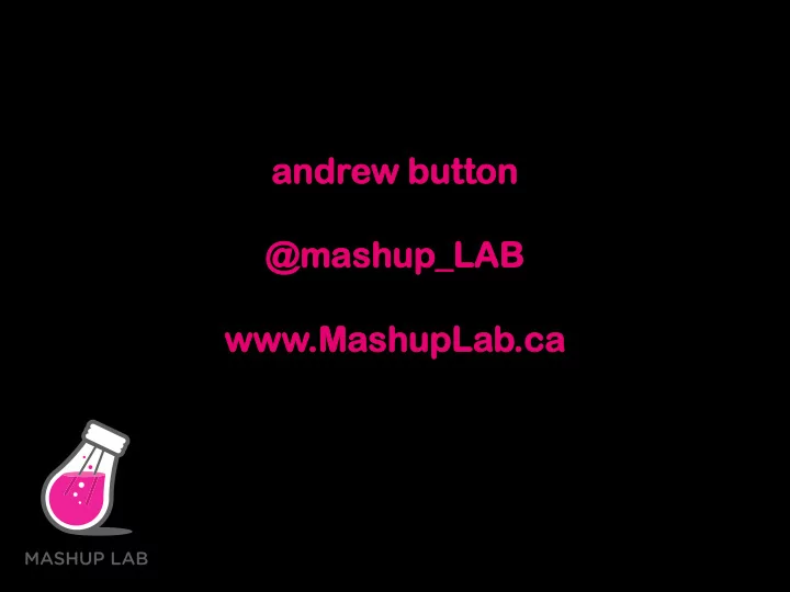 and ndrew but utton ton ma mashup shup l lab ab m mashu