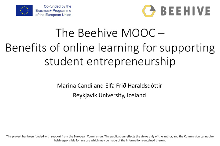 the beehive mooc benefits of online learning for