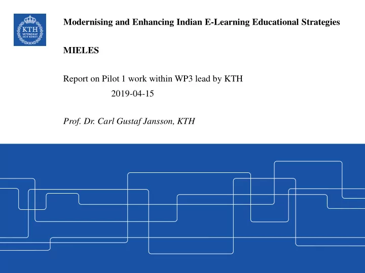 modernising and enhancing indian e learning educational