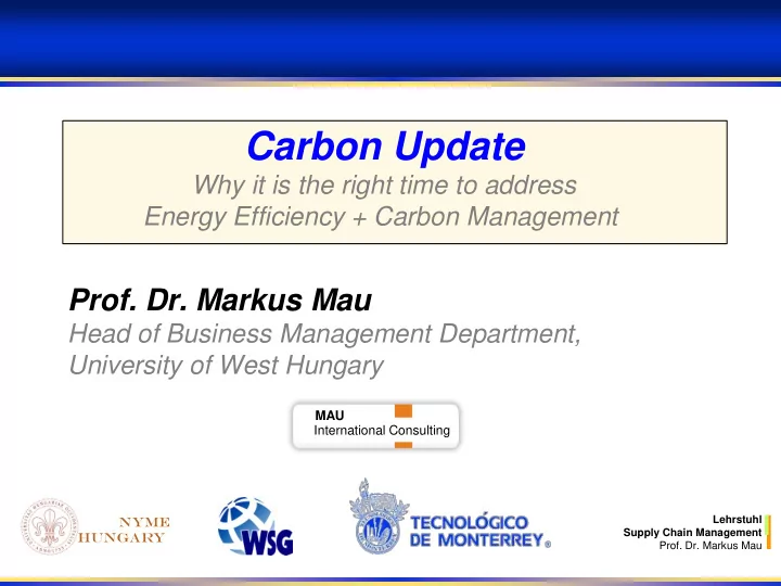 carbon update