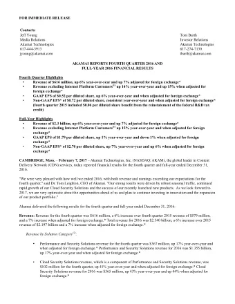 Performance and Security Solutions revenue for the fourth quarter was $367 million, up 17%