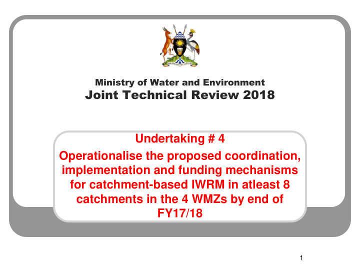joint technical review 2018 undertaking 4