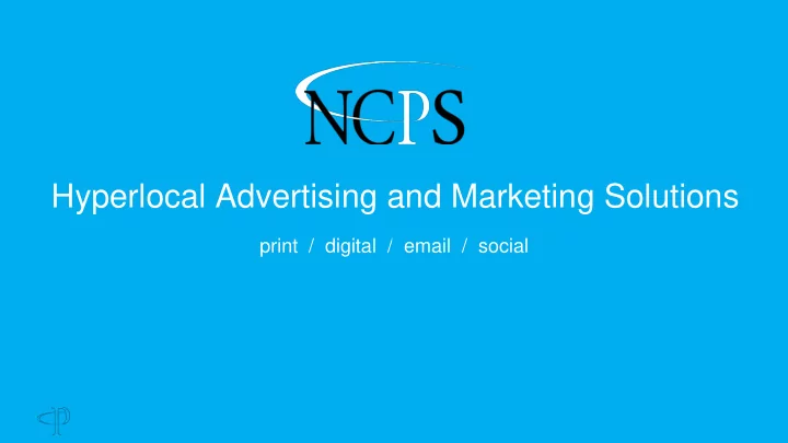 hyperlocal advertising and marketing solutions