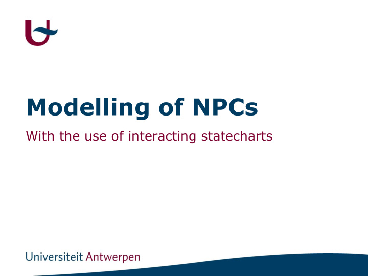 modelling of npcs