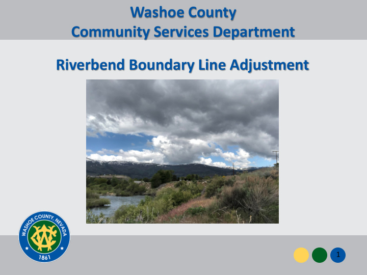 washoe county community services department riverbend