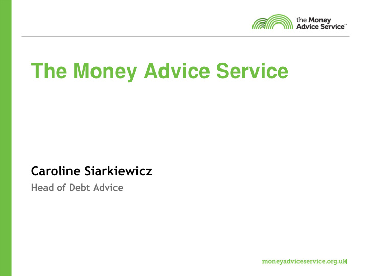 the money advice service