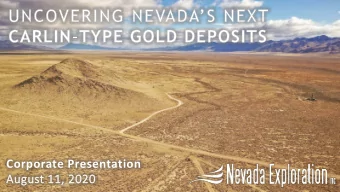 Corporate Presentation  Augu  ugust 11,  11, 202  2020  Disclaimer  This Presentation contains