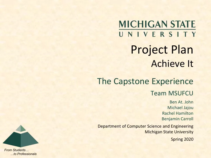 project plan