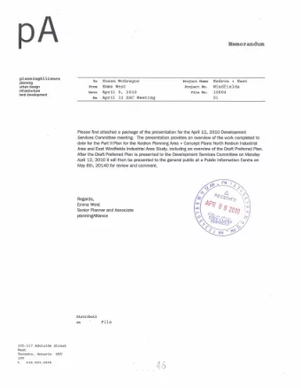 Memorandum  planningAlliance Project Name Kedron + East TO Susan McGregor  p  l  a  n  n  i  n  g