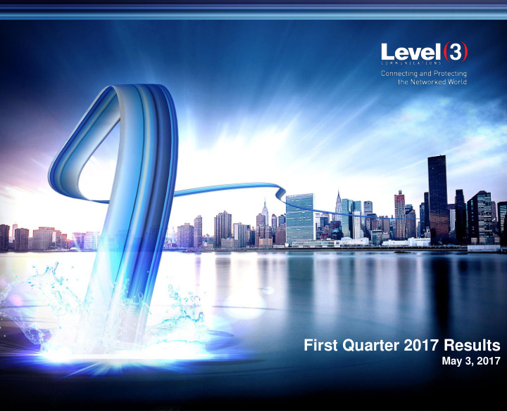 first quarter 2017 results