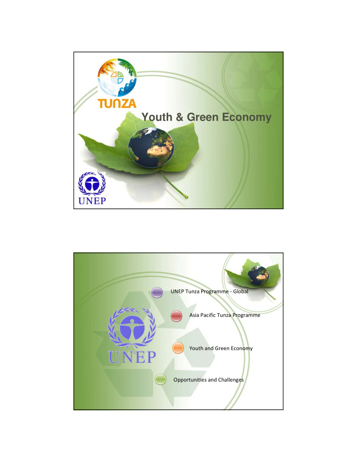 youth green economy