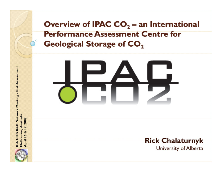 overview of ipac co overview of ipac co 2 an