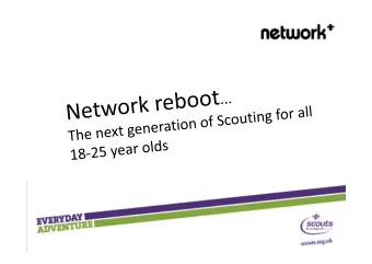 Presentation Objectives Why the need for change? Key messages found during research Background on