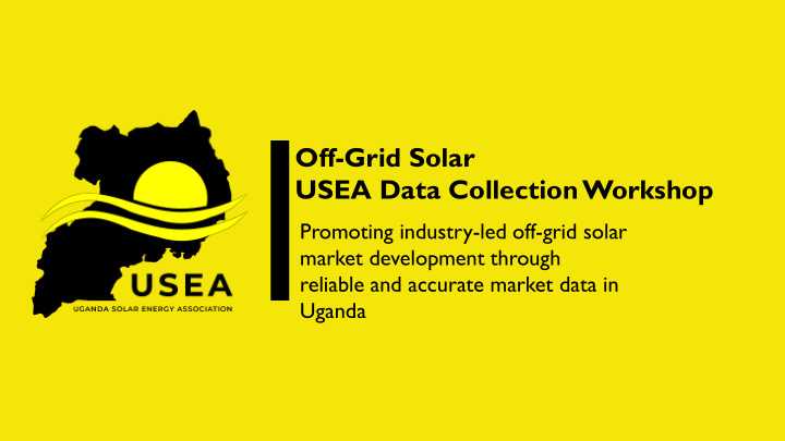 usea data collection workshop