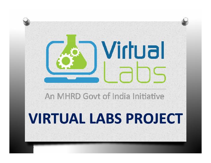 virtual labs project virtual labs project motivation