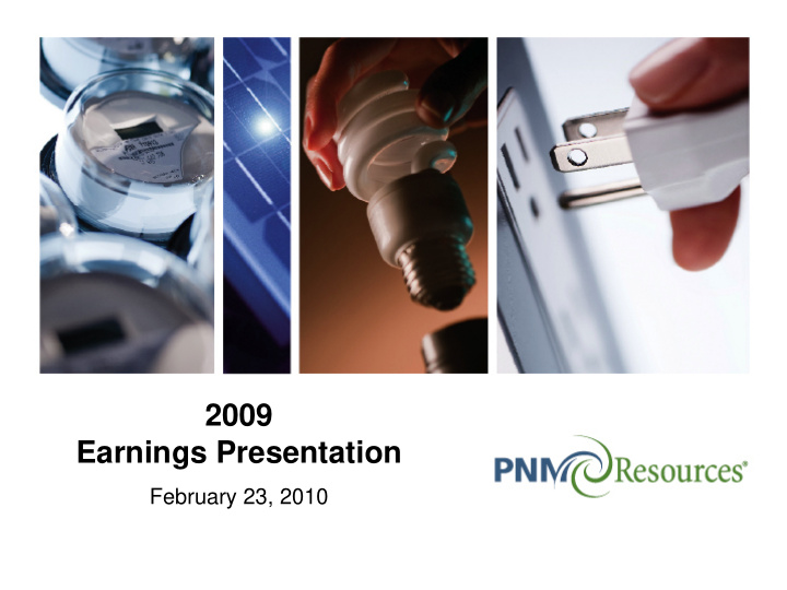 2009 earnings presentation