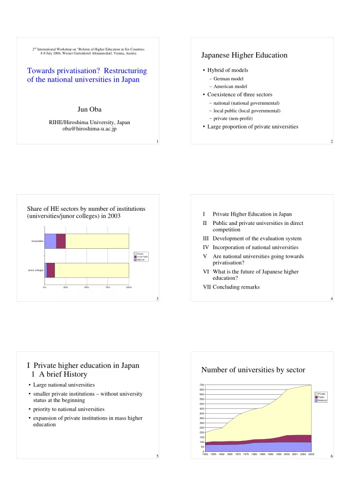 japanese higher education