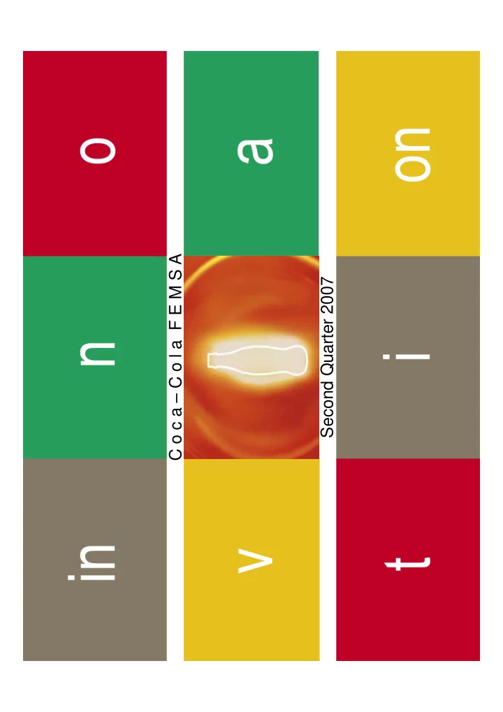 c o c a c o l a f e m s a second quarter 2007 cautionary