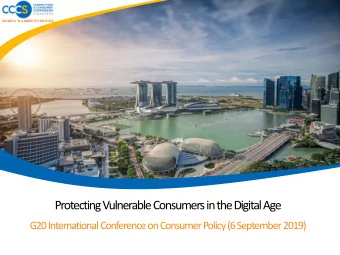 Protecting Vulnerable Consumers in the Digital Age  G20 International Conference on Consumer Policy