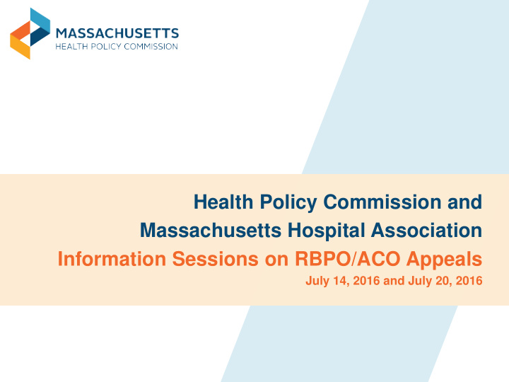 health policy commission and massachusetts hospital