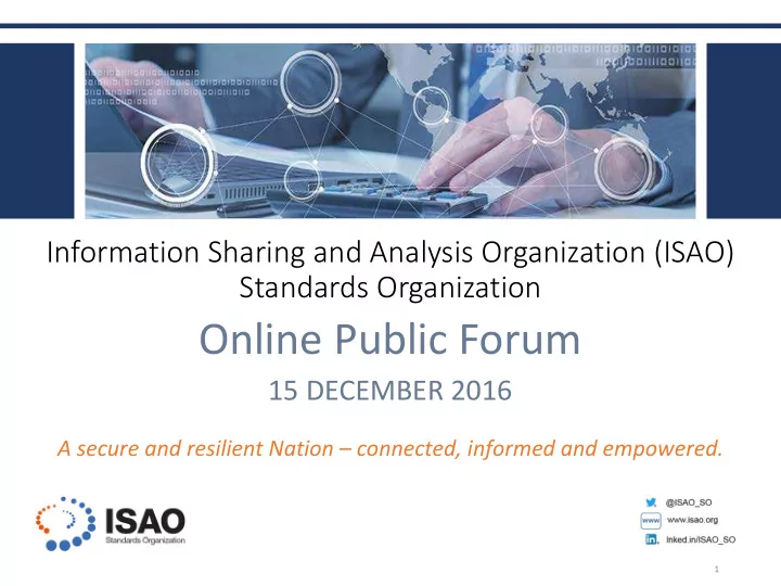 online public forum