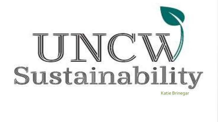 katie brinegar tasks at uncw sustainability
