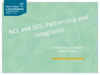 Making better use of data to  support learners  TISO: Tutorial Interview  Support Online  16+ Data