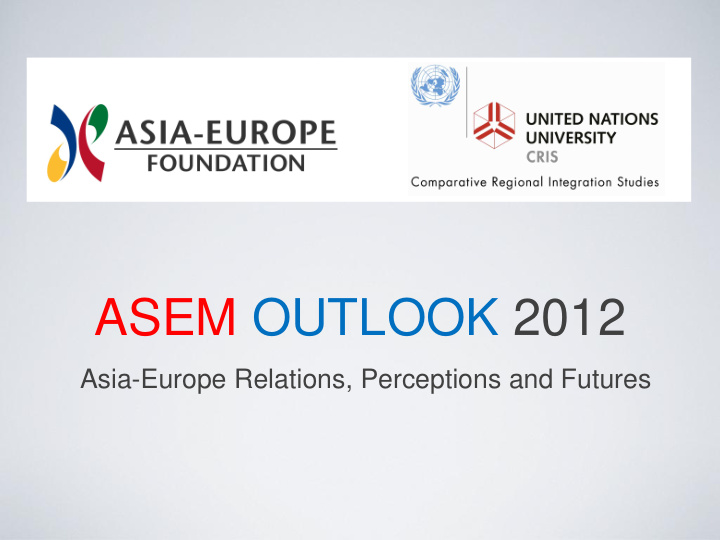 asem outlook 2012