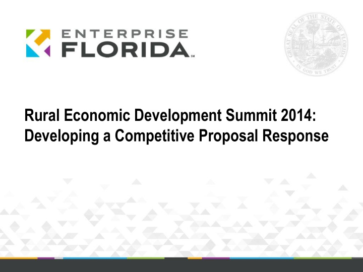 rural economic development summit 2014 developing a