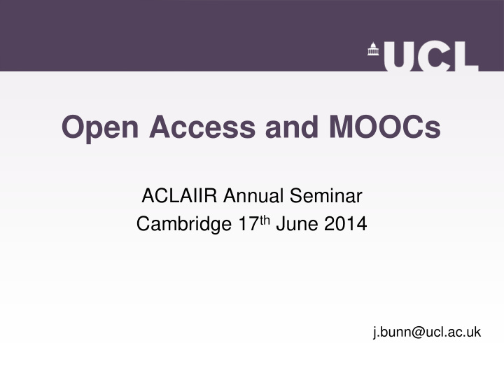 open access and moocs