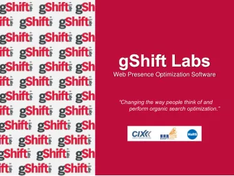 Web Presence Optimization Software  Changing the way people think of and  perform organic search