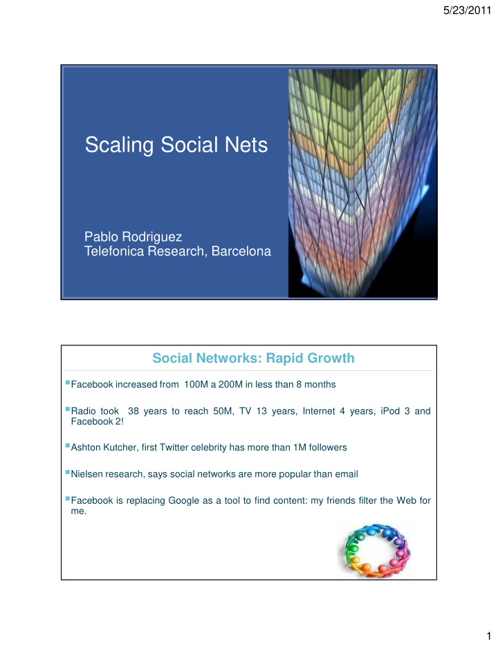 scaling social nets