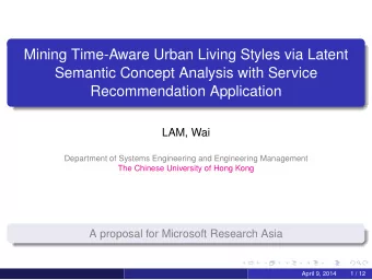 Mining Time-Aware Urban Living Styles via Latent  Semantic Concept Analysis with Service