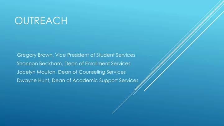 outreach