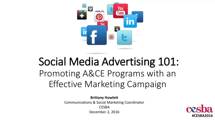 social media advertising 101