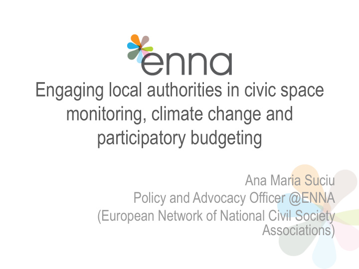 engaging local authorities in civic space monitoring