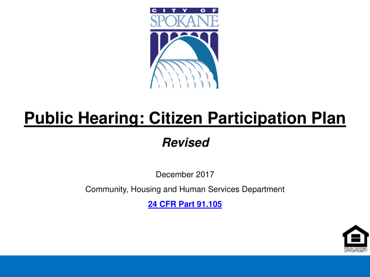 public hearing citizen participation plan