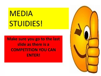 STUIDIES!  Make sure you go to the last  slide as there is a  COMPETITION YOU CAN  ENTER! Why chose