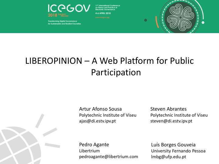 liberopinion a web platform for public