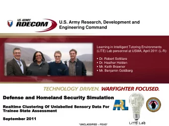 Defense  Def  ense and  and Homeland S  Homeland Secu  ecurity  rity Sim  imula  ulation  tion