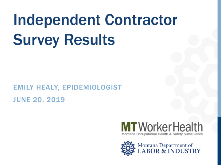 independent contractor survey results