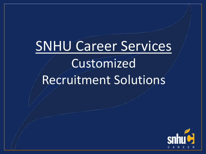 snhu career services