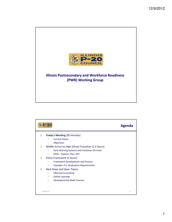 illinois postsecondary and workforce readiness pwr