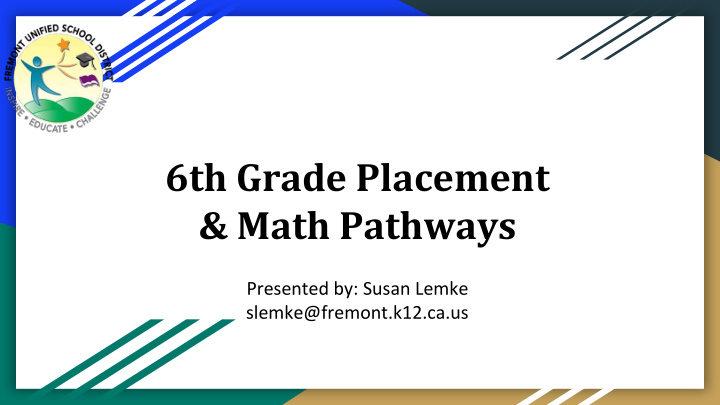 6th grade placement math pathways